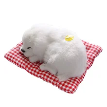 Новые автомобильные украшения плюшевые игрушки игрушечное Животное Плюшевые спящие собаки игрушка со звуком