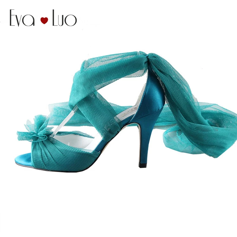 teal wedding shoes