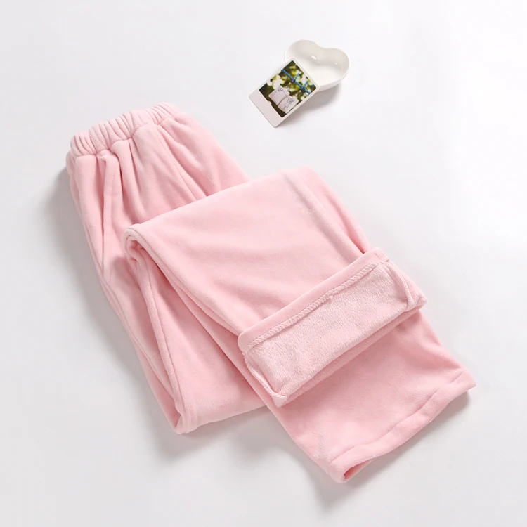 Фланелевая женская пижама Осень Зима Новая Серая розовая темно-синяя Нижняя Пижама домашняя пижама брюки женские штаны для сна Q299