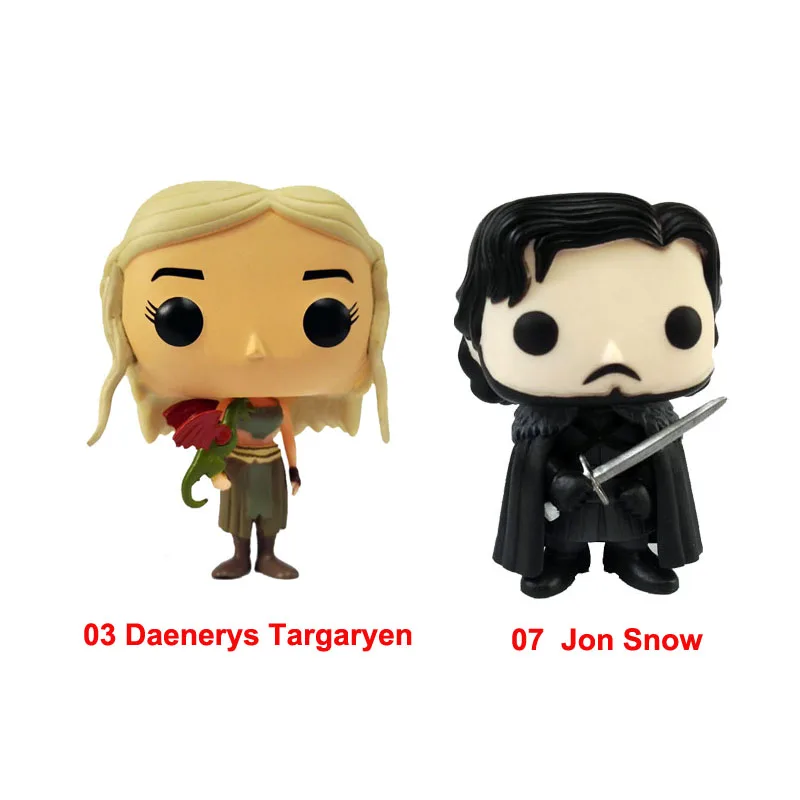 

Game Of Thrones 03 Daenerys Targaryen Jon Snow Vinyl Figure Model Toys Decoration Gift For Children
