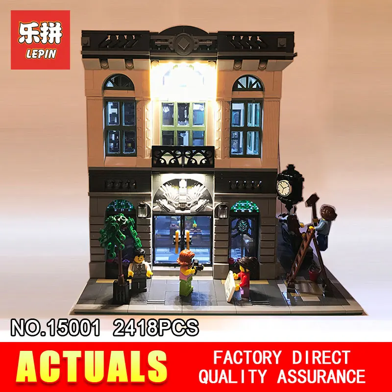 

Lepin City Series Streetview With Led Light 15003 15009 15034 Bricks Compatible 10218 10224 10246