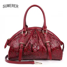 Новинка, женские сумки из натуральной кожи, женские сумки известных брендов, ретро тиснение, модные женские сумки на плечо, большая сумка