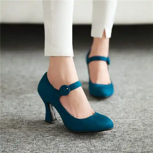 suede mary janes