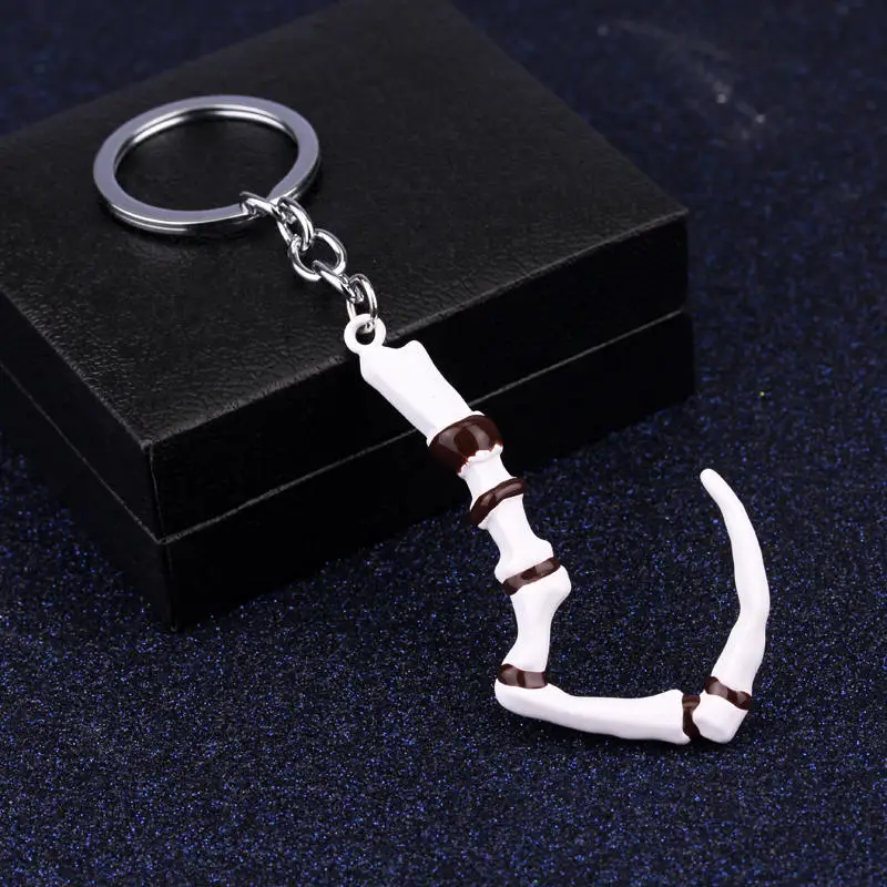 

game dota 2 keychain Cosplay Butcher Pudge Key Chain Immortal Dragon Talon Hook weapons Cool Gift For Man Woman Game Jewelry