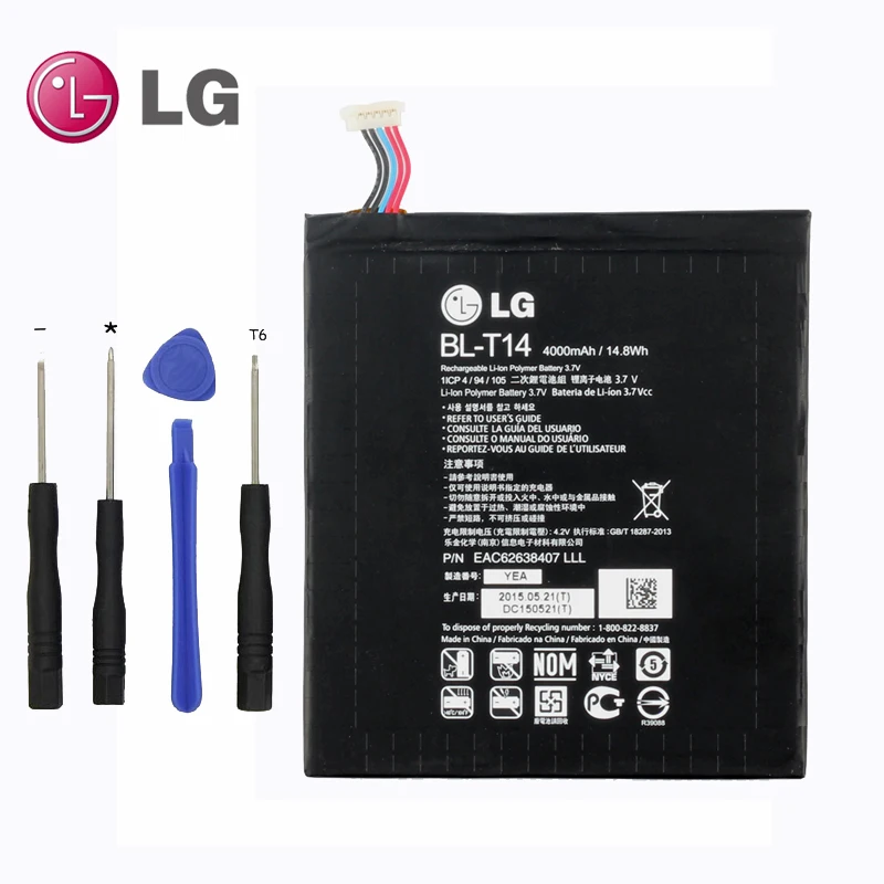 

Original LG BL-T14 Battery for LG GPAD G PAD F V480 V495 V496 V490 4200mAh