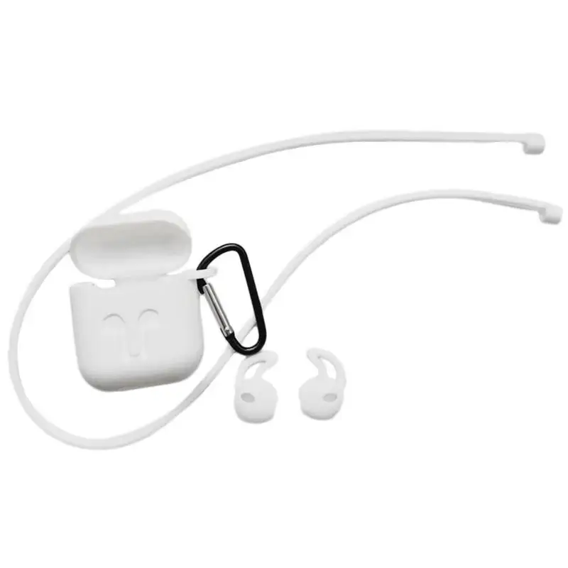 Силиконовый защитный чехол Airpods для наушников IPhone беспроводные наушники с Bluetooth