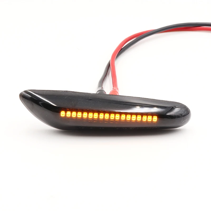 2Pcs For E46 E36 E90 E91 E60 E61 E81 E82 Smoked Amber LED Side Marker Light For BMW E88 E92 E93 X1 E84 X3 E83 X5