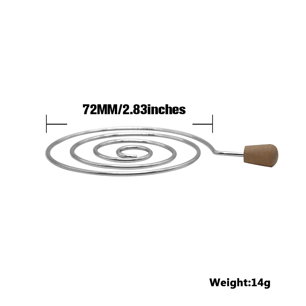 HORNET серебряный металлический водоворот в форме кальяна, держатель угля с деревянной ручкой для чаши Chicha Narguile, аксессуары для кальяна
