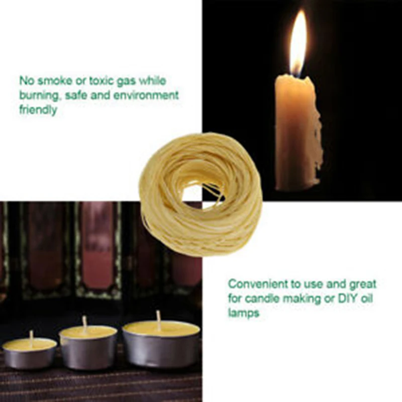 Органическая пеньковая свеча фитиль пеньковый сердечник+ натуральный пчелиный воск подходит для изготовления свечей DIY масляная лампа