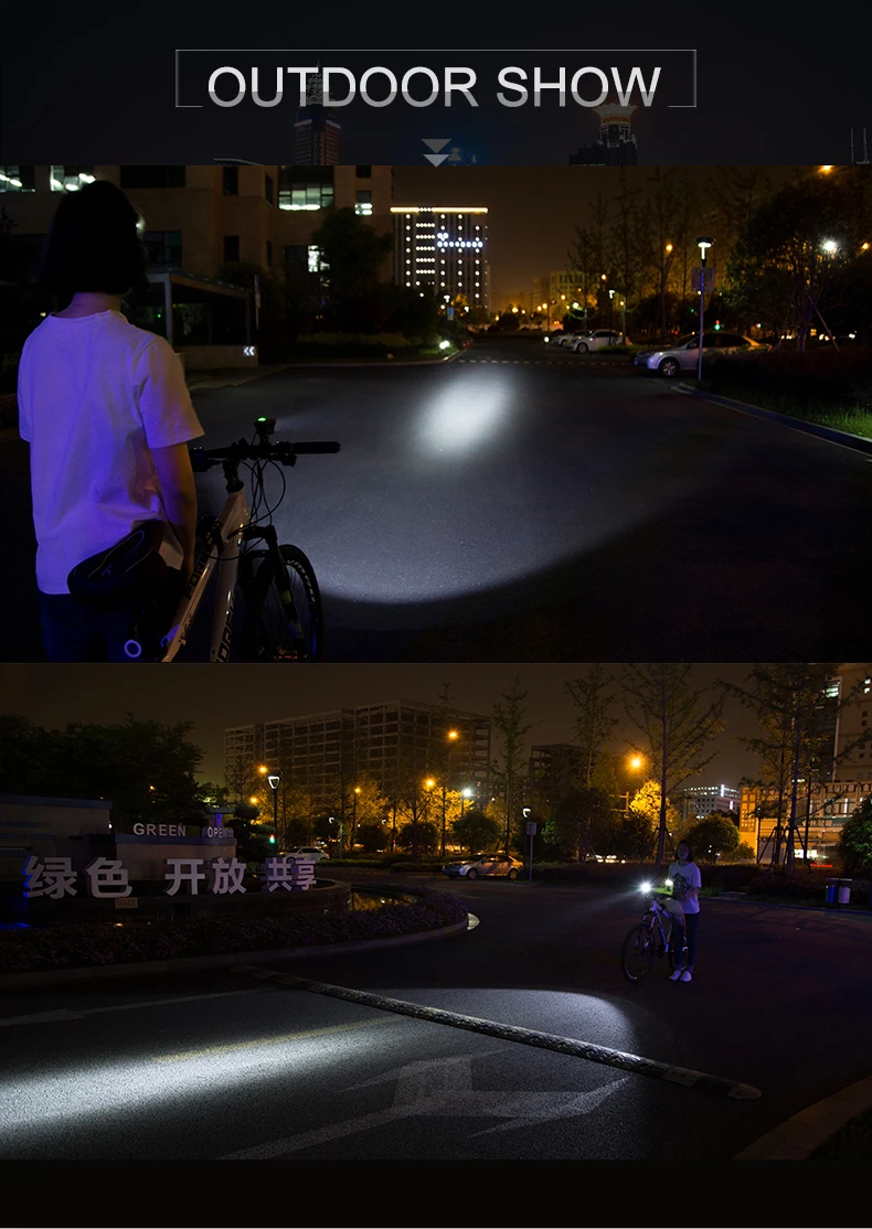 Best INBIKE Bike Accessories Bike Light Bike Headlights USB Rechargable Safety Night Riding  Bicycle Light Waterproof MTB bicicleta 16