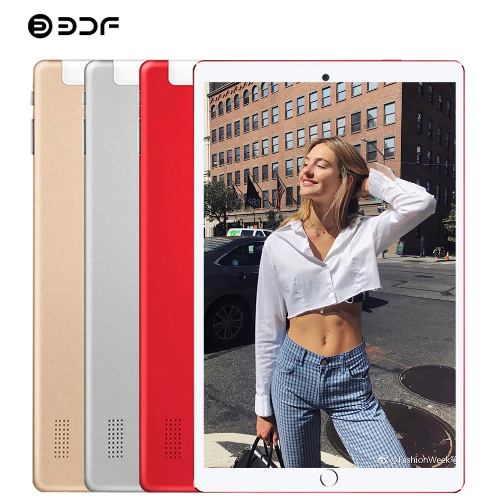 BDF 10.1 Inch Tablet Pc Android 7.0 Octa Core Tablet 64GB+4GB 1920*1200 IPS Tablet Dual SIM 3G Phon