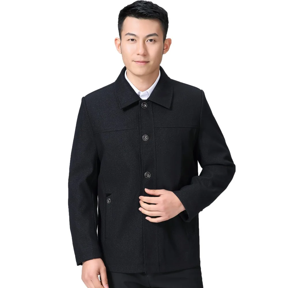 

Men Business Casual Jackets Gray Turn Down Collar Single Breasted Coats With Breast Welt Pocket Outerwear Male Elegant Outfits