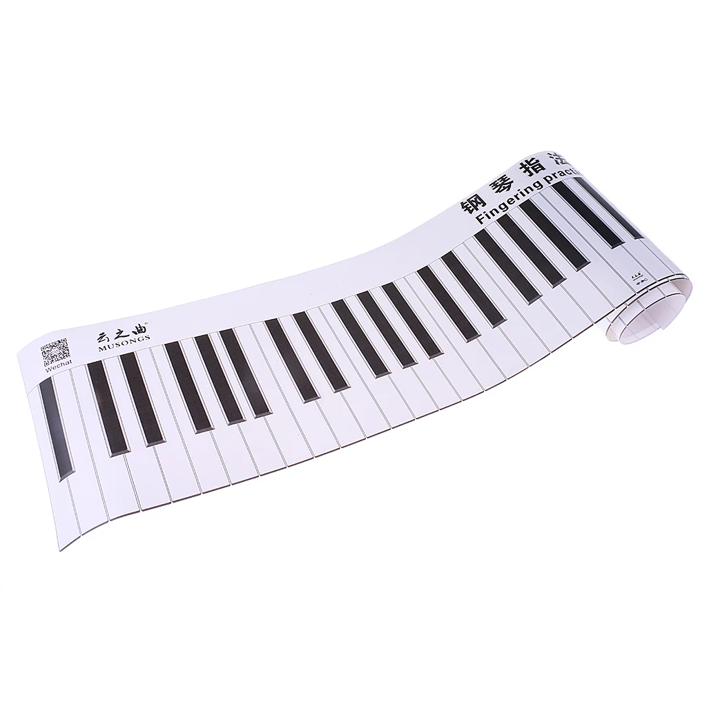 Waterproof Paper Anti-Dust 88 Key Piano Keyboard Finger Practice Guide Teaching Aid for Student Beginner Child Piano Keyboard