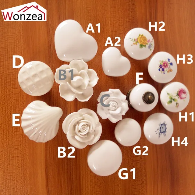 Special Price White color Rose lotus love simple Single hole Ceramic handle Kitchen Furniture handle cabinet pulls drawer knobs heart shape Special Price White color Rose lotus love simple Single hole Ceramic handle Kitchen Furniture handle cabinet pulls drawer knobs heart shape
