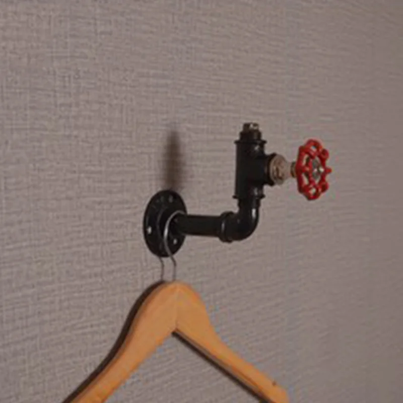 

Hook Hanger Restaurant Decoration Industrial Shelf Storage Clothes Home Office Towel Coat Retro Iron Organizer