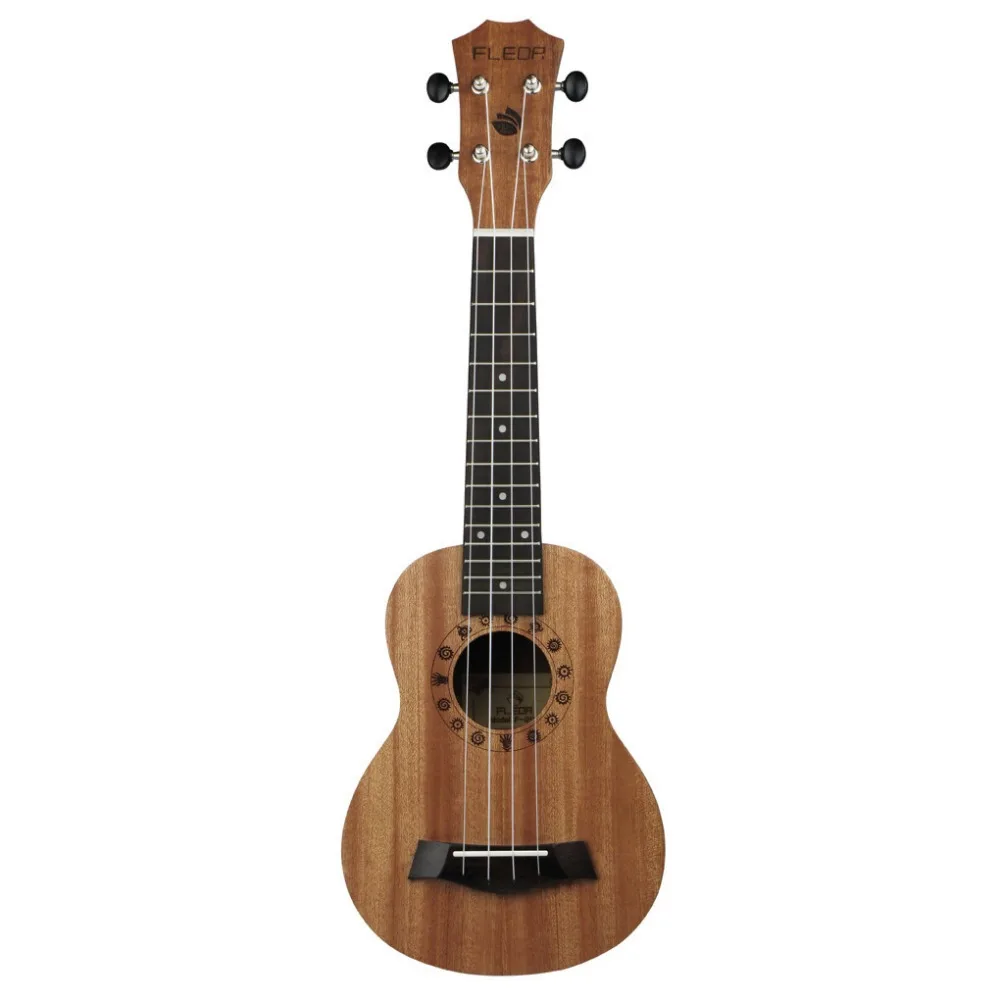FLEOR 2" Сопрано укулеле Сапеле нейлон 4 струны Гавайские гитары маленький музыкальный инструмент для начинающих базовые плееры