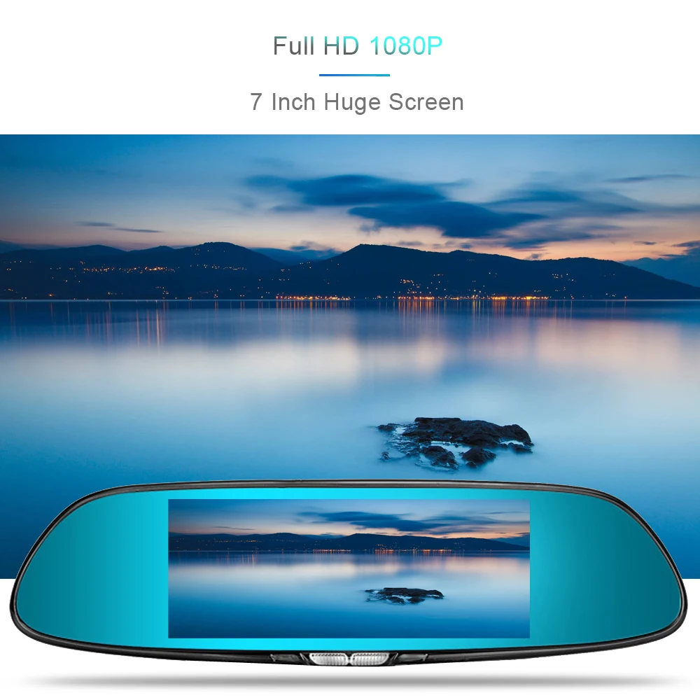 Автомобильный видеорегистратор ADDKEY Full HD 1080P 7 0 дюйма IPS сенсорный экран камера