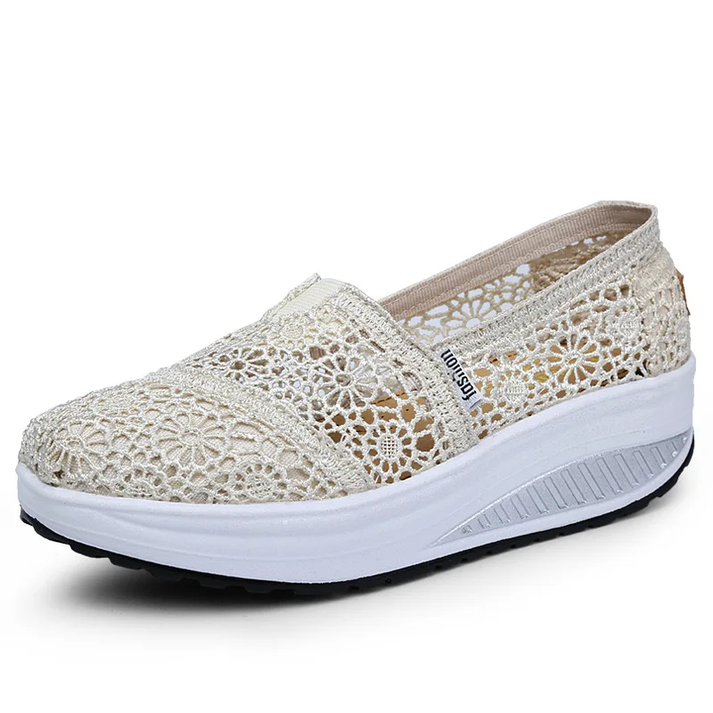 Koovan/Женская обувь из сетчатого материала; коллекция года; сезон весна-лето; Женская классная сетчатая обувь; дышащая женская обувь на шнуровке; повседневная обувь - Цвет: 2015 white