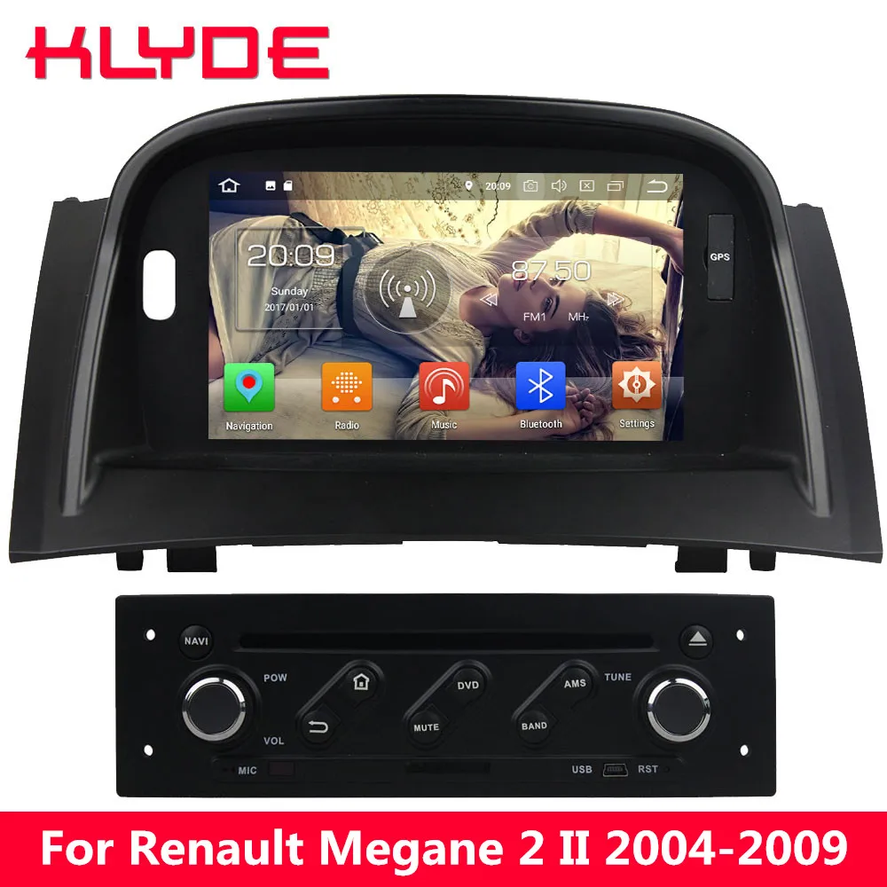 

KLYDE 4G WIFI Android 8 7 Octa Core PX5 4GB RAM 32GB ROM Car DVD Multimedia Player Radio Stereo For Renault Megane II 2004-2009