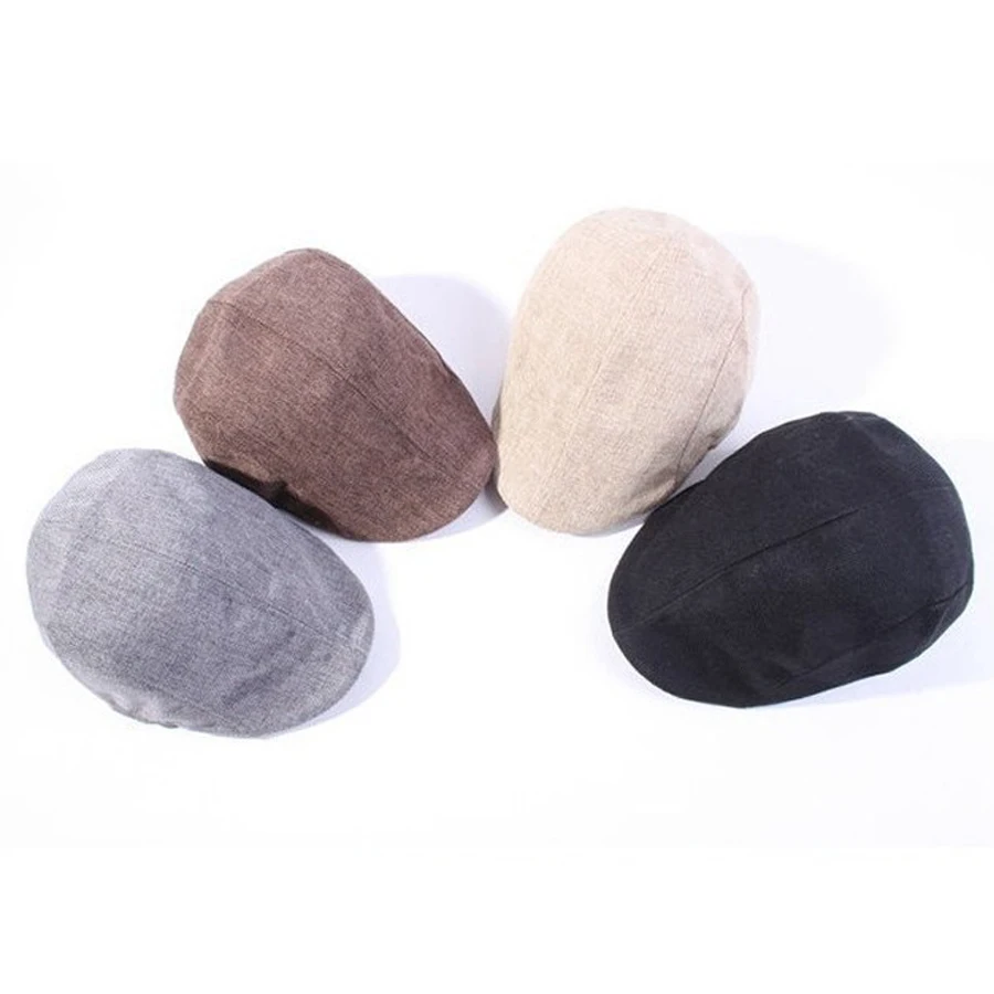 

Men Classic Flax Cap Newsboy Hat Driving Flat Cabbie Ventair Hats
