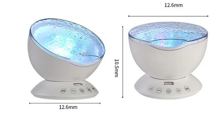 Проекционная лампа для океана, пульт дистанционного управления, tf-карта, проектор, USB, креативный свет, светодиодная проекционная лампа, океан, атмосферный проектор