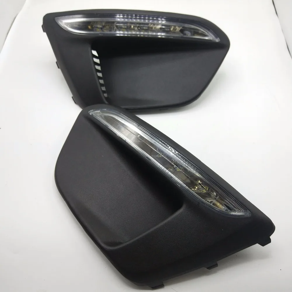 one set For Kia KX cross KIA RIO x-line 2017-2018 DRL LED car light daytime runing light 12V foglight headlight one set For Kia KX cross KIA RIO x-line 2017-2018 DRL LED car light daytime runing light 12V foglight headlight