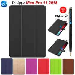 Dwaybox для iPad Pro 11 2018 складной Флип PU кожаный чехол ультра тонкий легкий вес Trifold Smart Cover с автоматическим пробуждением/сна