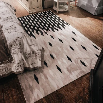 

Simple style luxury cowhide seamed square carpet, natural cow skin hide fur carpet for living room decoration office carpet