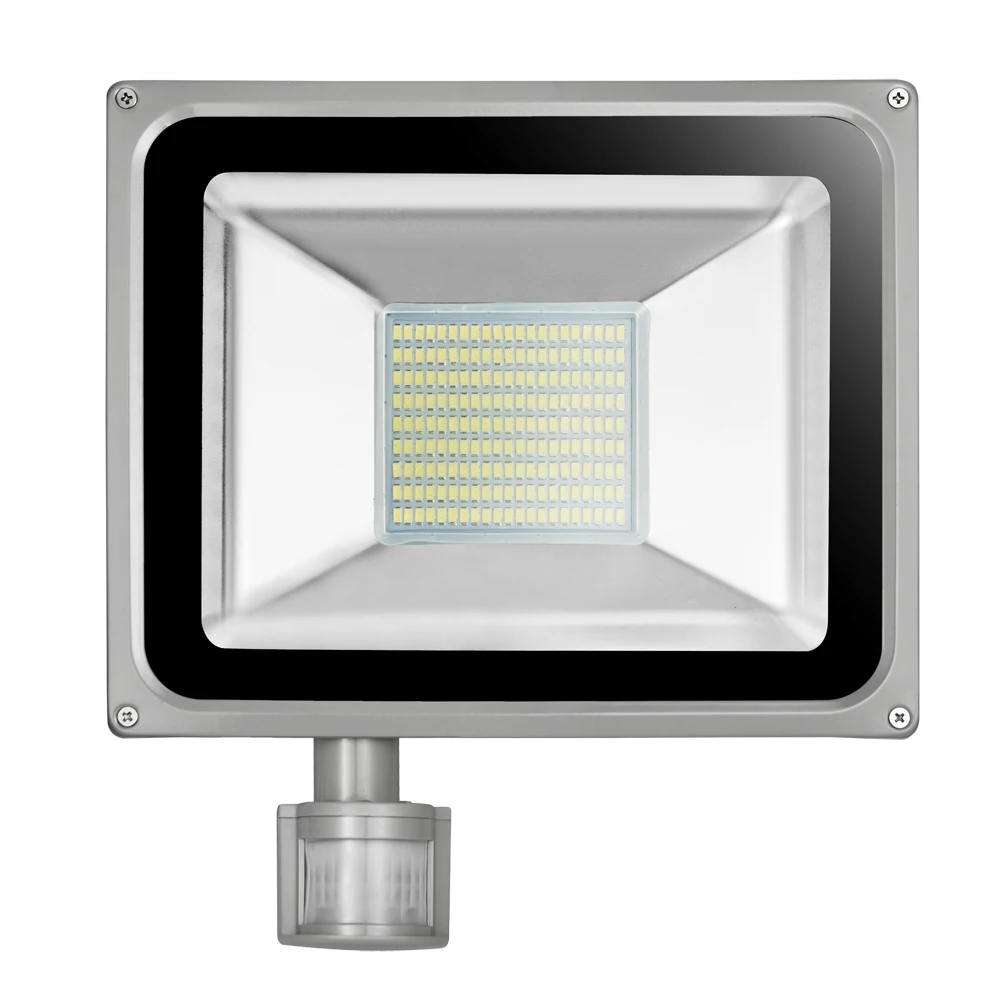 100W 220V 240V LED Flood Light 11000LM IP65 PIR Motion