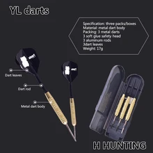 YL Дартс 18 г Жесткий наконечник Дартс из нержавеющей стали стрела для Дартса Профессиональный Дартс Сафти игра для дартс 3 шт./компл