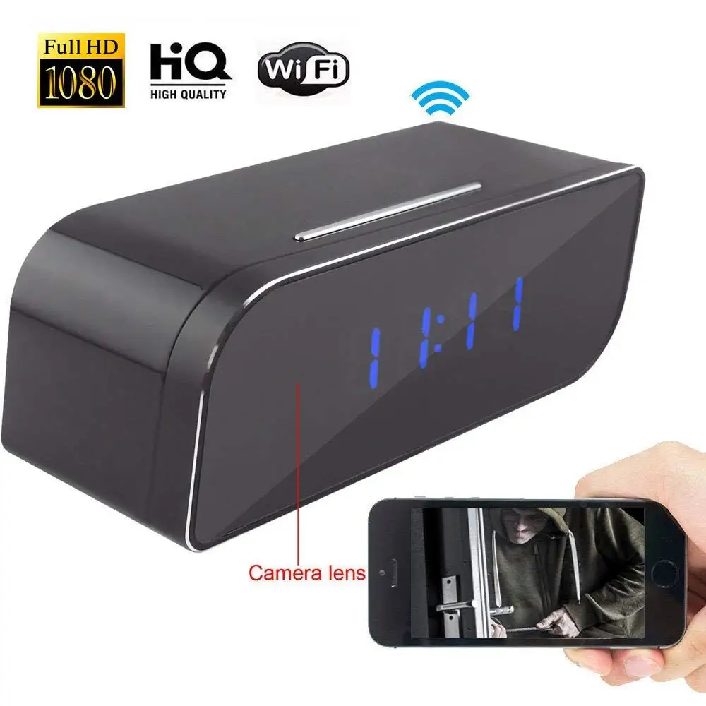 Микро Wifi Ip камера HD 1080P Часы Мини видеокамера беспроводной видео рекордер безопасности цифровая камера датчик обнаружения движения секретный