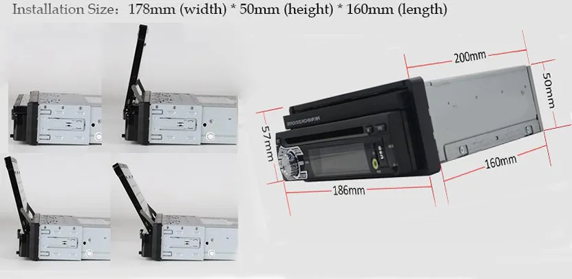 Один 1Din стерео ресивер с FM/CD/MP3/USB dvd-плеер автомобиля gps Навигатор Bluetooth головного устройства автомагнитолы gps навигации