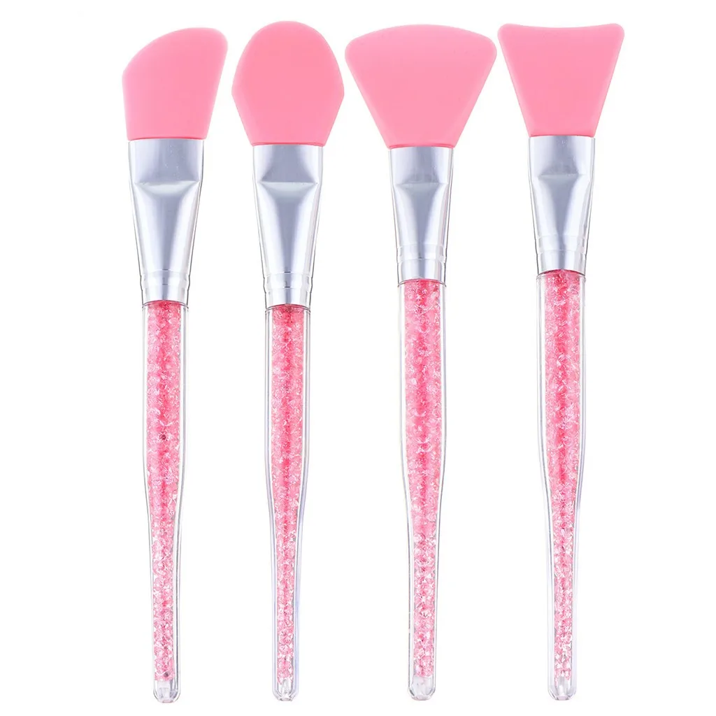 

Transparent Crystal Handle Facial Face Mud Mask Mixing Brush Cosmetic Makeup Kit кисти для макияжа makeup brush set W510
