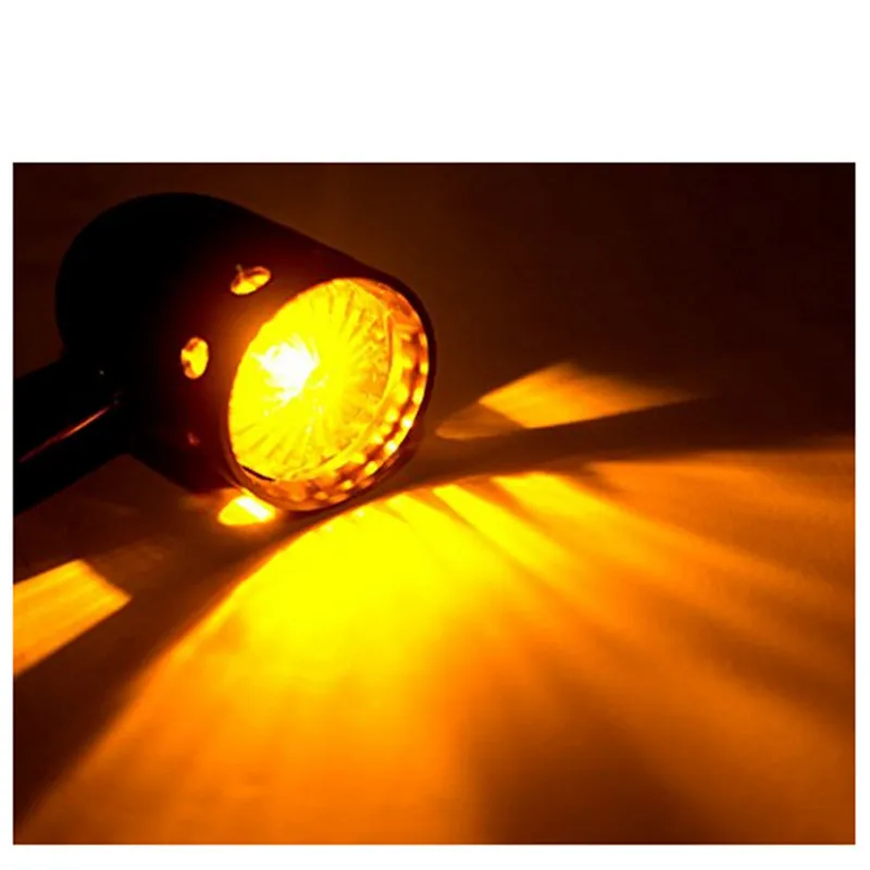 

Aluminum CNC Motorcycle Turn Signal Indicator Amber Blinker Motorbike Lights Modified Motorcycle parts for Honda Kawasaki Suzuki