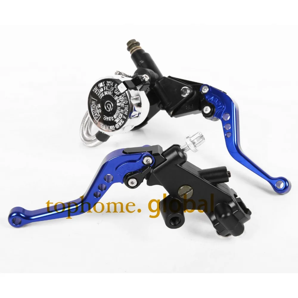 Front Brake Master Cylinder&clutch Brake Levers 7/8"with Adjustable Fluid Reservoir For Yamaha