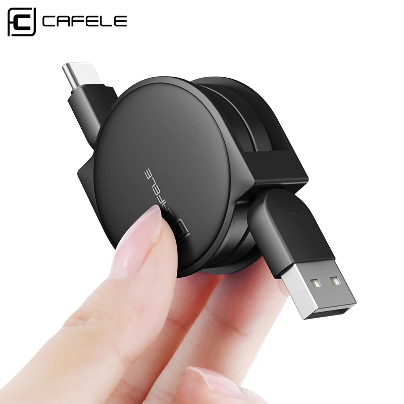 CAFELE Type C кабель для передачи данных USB зарядный Huawei Honor 10 9 P10 Xiaomi Mi 6 5S Выдвижной