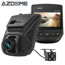 A305D Dual Lens FHD 1080P Car DVR Novatek 96658 LCD Screen Sony IMX323 Car Video Recorder Dash Cam With Rear Camera Azdome