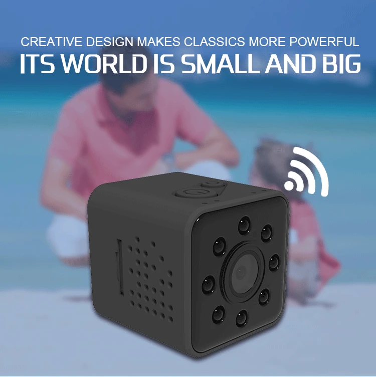 Ultra Silm Design 30m Waterproof Wireless WiFi 1080p Sports Mini DV With Night Vision action camera battery life