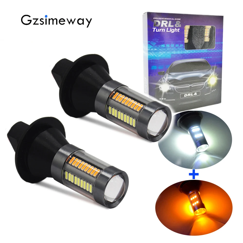 

Светодиодный поворотник Canbus с DRL 66smd T20 7440, светодиодная лампа переключателя 1156 BA15S BAU15S, янтарно-белые светодиодные лампы 12 В, без ошибок