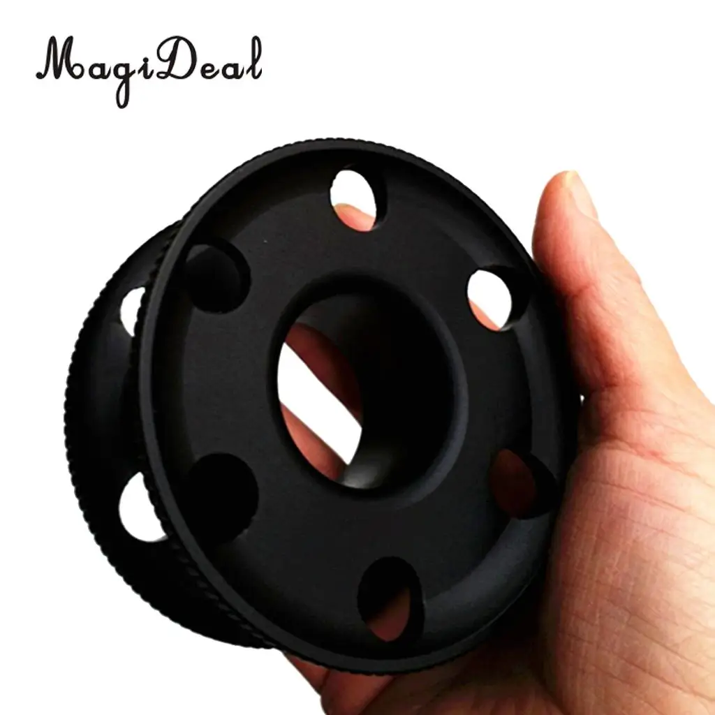 MagiDeal 2 Pieces Aluminum Scuba Diving Finger Spool Dive Reel Empty Guide Line Spool