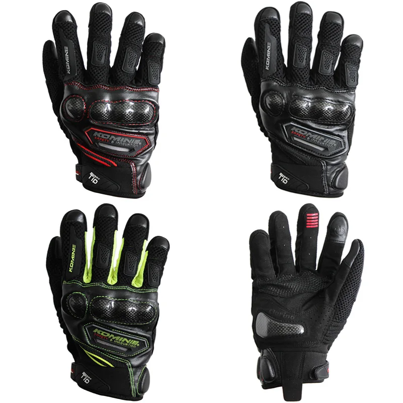 

Komine GK-167 mountain bike racing ATV motorcycle offroad Touh screen protective breathable leather riding guantes moto gloves