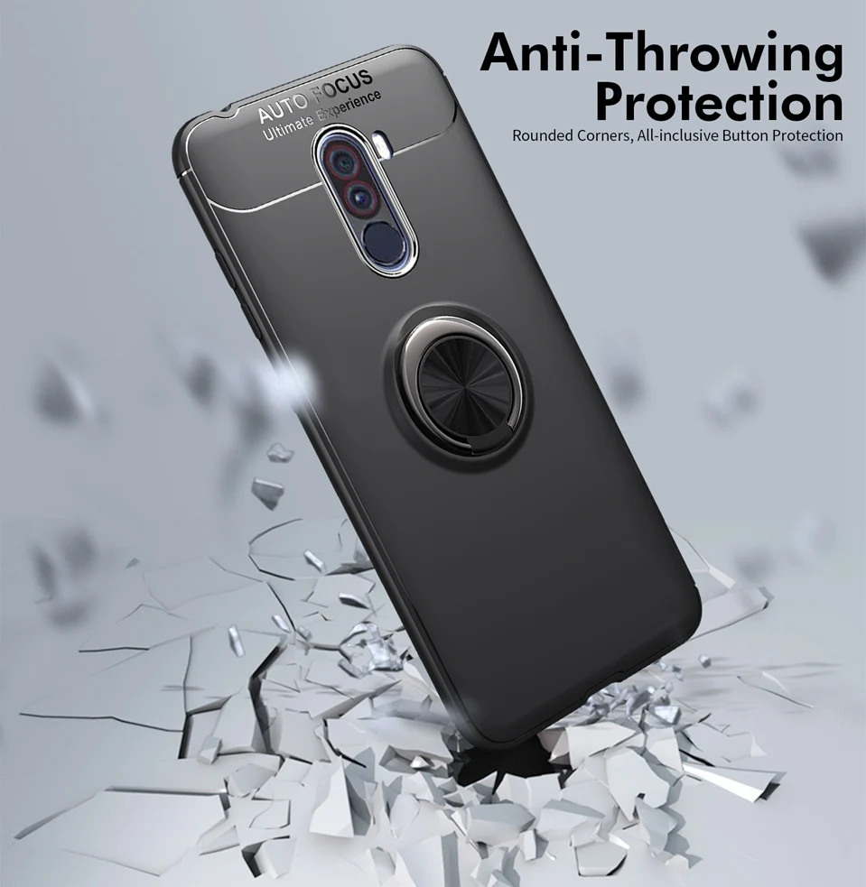 Ring Holder Case For Xiaomi Pocophone F1 Magnetic Case For Xiaomi Mi A2 Lite A1 8 Redmi Note 5 4X 4 6 Pro 6A Poco Phone F1 Cover (11)