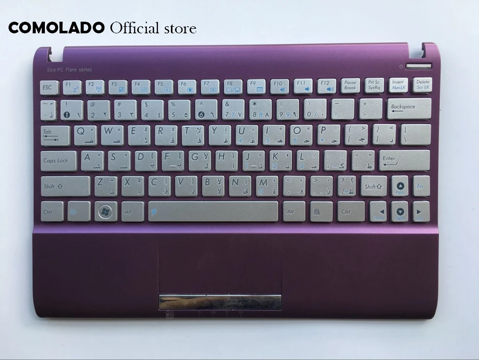 AR арабская клавиатура для ASUS Eee pc 1025 1025C 1025CE с фиолетовой рамкой черными