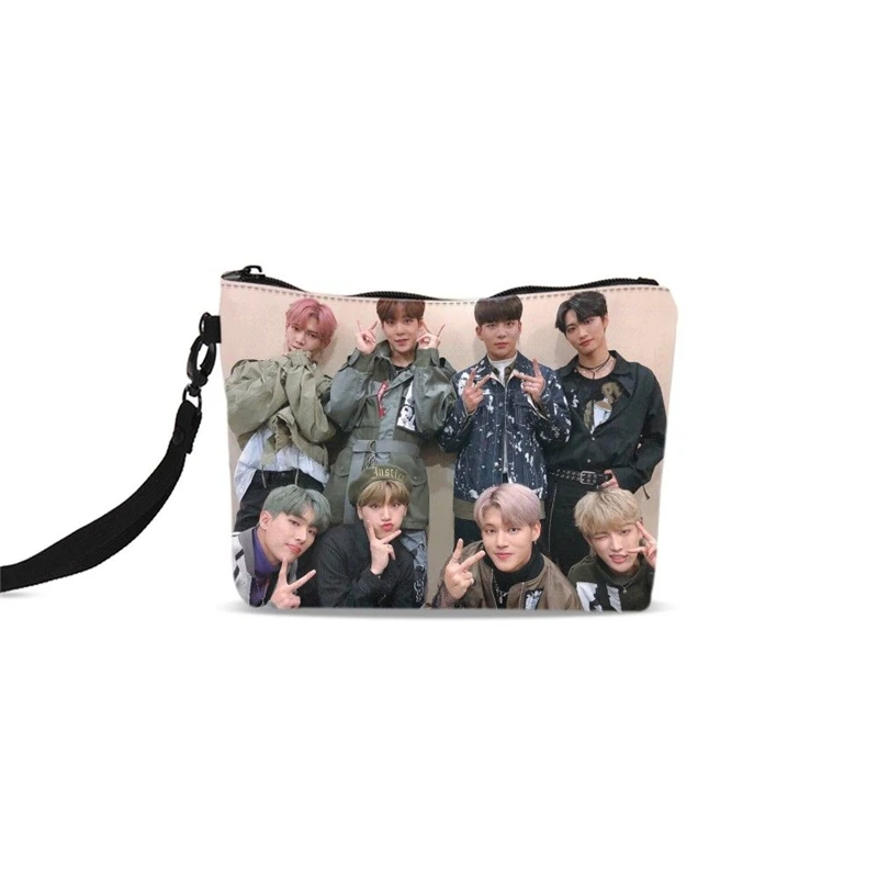 

2019 New ATEEZ Print Woman Travel Cosmetic Bag Neceser Makeup Case Female Clutch Purse Beauty Make Up Bag Organizer Toilet Pouch