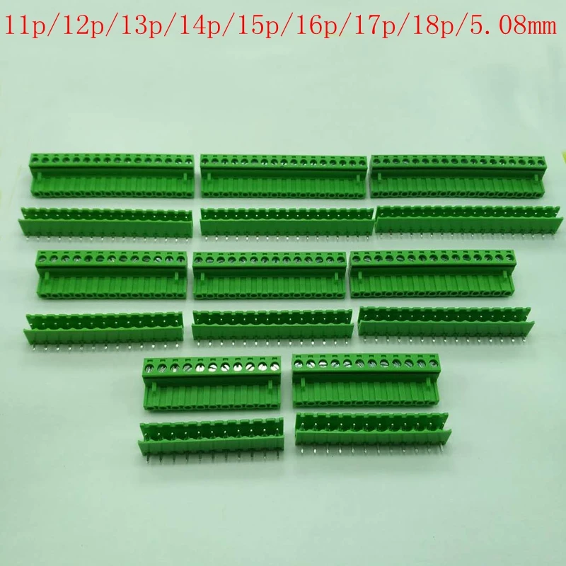 

1set 5.08MM terminal block KF2EDG5.08-11P/12/13/14/15/16/17/18P plug-in PCB
