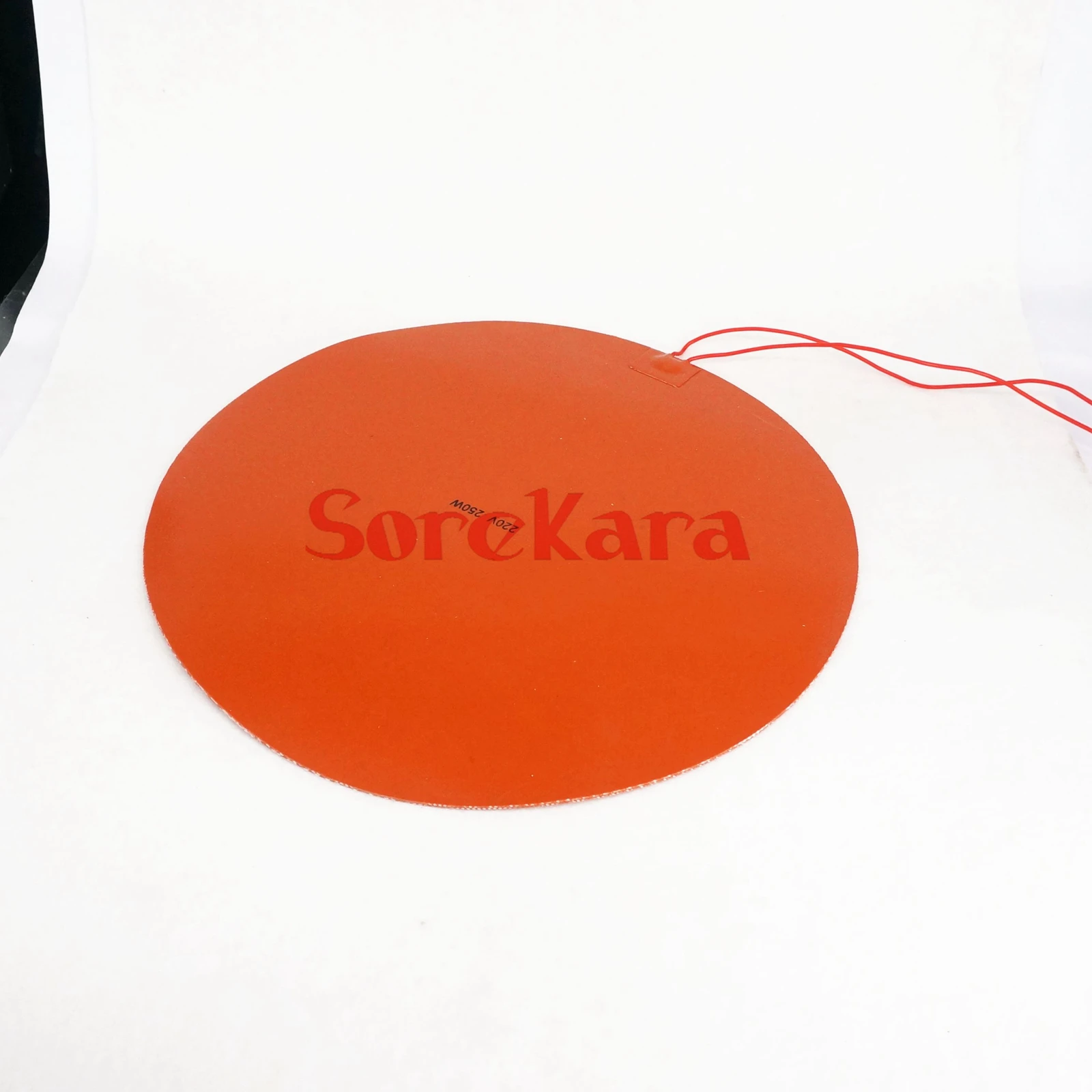 220V AC 300mm diameter 250W Round Flexible Waterproof Silicon Heater Pad For Oil Tank