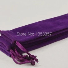 Высокое качество бархатный мешочек для ювелирных изделий бархатный мешочек замшевый чехол для ручки ручка записи мешок ручки сооп мешочек с регулирующимcя размером оптом