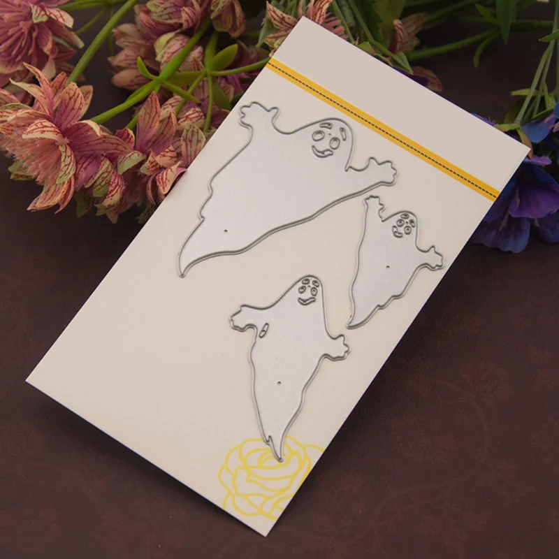 

Halloween Style Ghost Stencil Metal Cutting Die For DIY Scrapbooking Trick Album Treat Card Making Embossing Dies