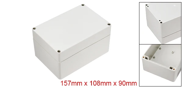 6.18"x4.25"x3.54"(157mmx108mmx90mm) ABS Junction Box Universal Project Enclosure