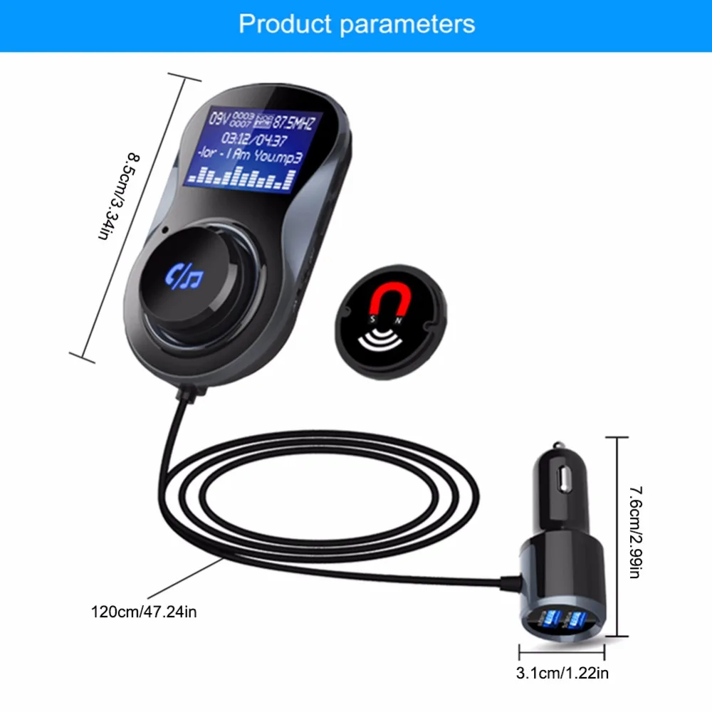 Bluetooth Handsfree FM передатчик Модуль или BC30 автомобильный комплект MP3 плеер аудио